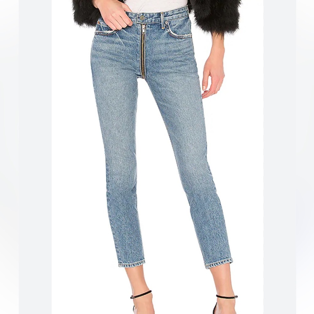 Grlfrnd The Marissa exposed skinny high waisted jeans in helix